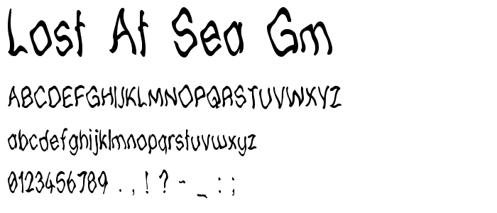 Lost at sea GM font